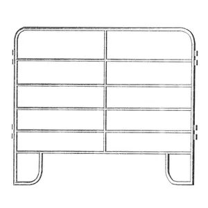 Steel Cattle Panel Round Tube12ft Long Utility Crowding Corral Panel Livestock Pens