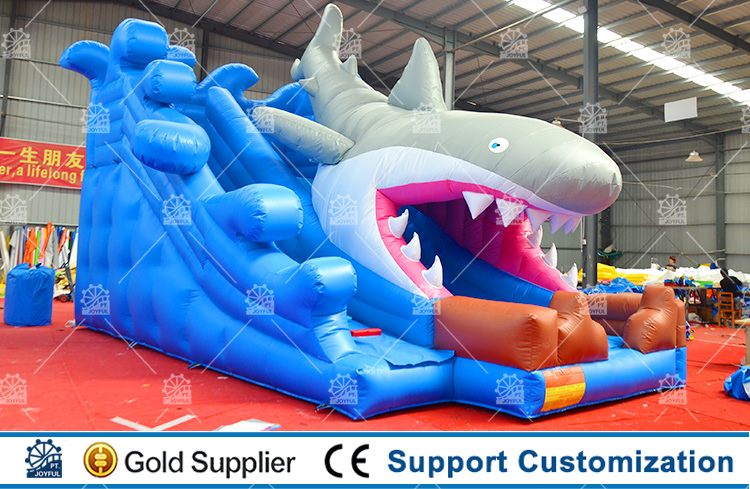 Ocean Shark Theme Inflatable Water Slide
