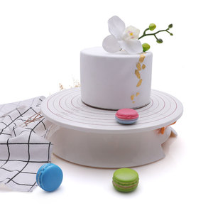 Diy Cake Tool Pp Plastic Turn Table Cake Decorating Turntable Revolving Rotating Cake Stand