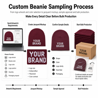 Gorro de Punto Jacquard con Logotipo Personalizado, Diseño de Diamantes, Cálido, Grueso, Acrílico, Unisex, Retro, para Esquí, Uso Diario, Invierno