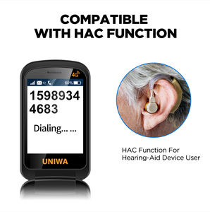 Téléphone portable débloqué 4G VoLTE UNIWA V909T pour seniors, <span class=keywords><strong>double</strong></span> écran, téléphone <span class=keywords><strong>fixe</strong></span> sans fil à clapet - Product Image 6