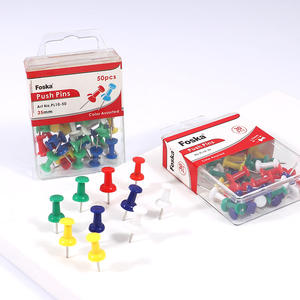 Foska, colores brillantes, 25mm, tamaño estándar, cabeza redonda <span class=keywords><strong>de</strong></span> plástico liso, pasadores <span class=keywords><strong>de</strong></span> estilo Vintage hechos a mano para proyectos <span class=keywords><strong>de</strong></span> <span class=keywords><strong>collage</strong></span> artístico - Product Image 1