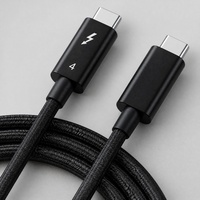Câble passif USB4 Thunderbolt 4 40 Gbps 240 W PD 8K 60 Hz certifié USB C vers C pour la charge et le transfert de données MacBook Laptop