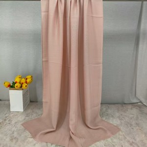 ฮิญาบแบบทอโมดอลน้ำหนักเบา2025 100% ผ้าลินินเนื้อนุ่มระบายอากาศได้ดีสำหรับเด็กมุสลิมผู้หญิงสไตล์หรูหราฤดูร้อน55*160ซม. - Product Image 4