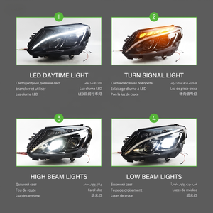 Nouveaux phares LED 12V 6000K pour Mercedes-Benz Classe C W205 (2013-2018) C180/C200/C260 - Product Image 2