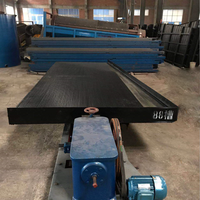 Table vibrante 6-S pour la concentration par gravité, capacité 1,5 tonne par heure, moteur économe en énergie pour l'extraction d'or, d'argent et de métaux rares