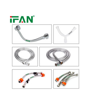 Tuyau d'<span class=keywords><strong>eau</strong></span> <span class=keywords><strong>flexible</strong></span> durable IFAN avec écrou en acier pour la connexion de l'évier de cuisine - Product Image 1