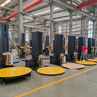 Nouvelle machine automatique de cerclage de palettes et d'emballage de film pré-étiré à moteur électrique pour usine de fabrication et usage domestique