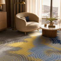 Tapis de chambre d'hôtel 5 étoiles, tapis de luxe Axminster, tapis tissé pour sol