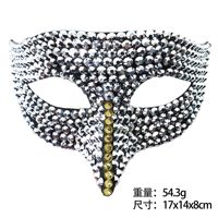 Masque en EVA à strass pour bal masqué, tendance de la mode européenne et américaine haut de gamme, ensemble de diamants de carnaval, demi-visage, pour Halloween