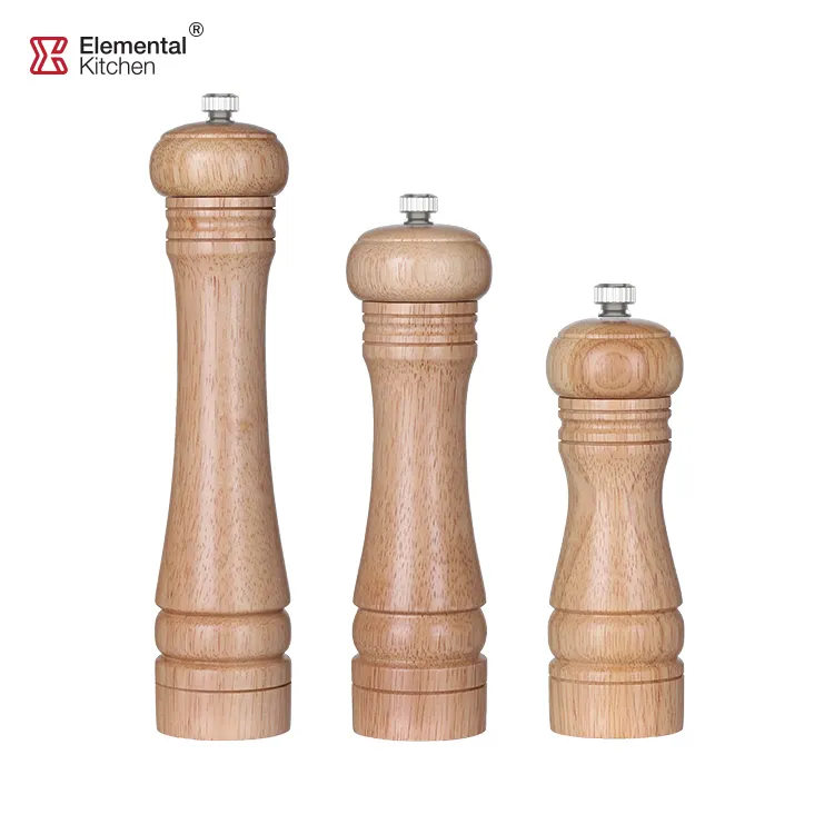 Top selling wood Spice Grinder Mill Salt and Pepper Grinder Set Pepper Grinder Jar set