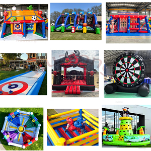 Juegos Inflables Gigantes Comerciales para Carnavales Deportivos, Juegos Interactivos de Fútbol, Campo de Fútbol Inflable para Venta o <span class=keywords><strong>Alquiler</strong></span> - Product Image 6