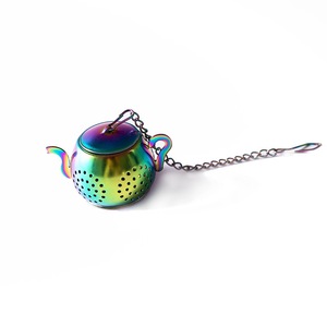 Tetera de Acero Inoxidable <span class=keywords><strong>con</strong></span> Infusor de Té Reutilizable, Filtro para Té de Hojas Sueltas, Taza para Hogar, Oficina, Viajes, Herramientas para Preparar Té - Product Image 4
