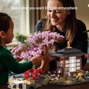 Mattoni Yuet 66100 ABS 916 pezzo di plastica edifici moderni DIY giocattolo Set di blocchi di costruzione in scala 1:1 modello di <span class=keywords><strong>Puzzle</strong></span> per ornamento Desktop - Product Image 4