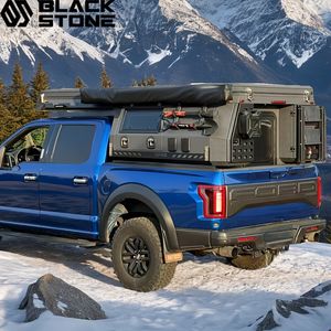 פופ אפ משאית למכירה מחליקה במיטה משאית עם מכונת מחנאות עם מעטפת מחנאות אלומיניום חדר אמבטיה טנדר - Product Image 2