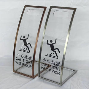 Señal indicadora de pie curvada de acero inoxidable - Product Image 3