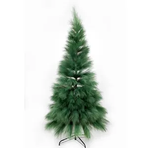 210 cm artificial pampas tree Artificial flower for home decor red color green color tree