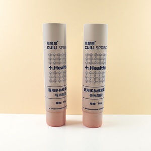 Hot Sell Cosmetic Container D30mm <b>Plastic</b> Soft Empty <b>Tube</b> Packaging White Screw Cap Silkscreen Printing Logo For Cosmetic Gel - Product Image 1
