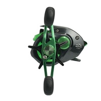 CKOTIAN GHS Moulinet de pêche à lancer (Baitcasting) pour la pêche au bar, bobine magnétique en aluminium, utilisation gaucher, frein max 8kg, rapport de transfert 7.3:1, pour lac, rivière, ruisseau