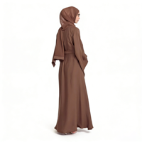 Robe Abaya de mariage musulmane, longueur cheville, faite à la main, respirante, en polyester, coupe ajustée, imprimé numérique, printemps automne, antistatique, grande taille