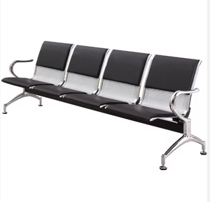 Silla de Espera de 2, <span class=keywords><strong>3</strong></span>, 4 y 5 Plazas, Banco para Sala de Espera, Asientos en Línea, Silla de Espera de Acero Inoxidable para Hospital, Clínica, Aeropuerto - Product Image 2