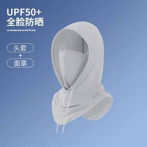Pasamontañas de Seda Helada para Verano, Protección UV Completa para Exteriores, Ligero y Transpirable, con Orejeras, Protector Solar para Ciclismo para Hombre - Product Image 4