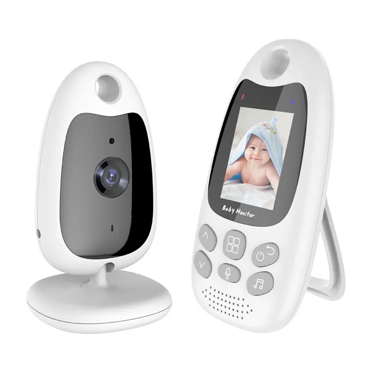 2.0 Inch 2 Way Talk Nightvision IR LED Temperature Monitoring Lullaby Smart Wireless Video Baby Monitor VB610 with screen