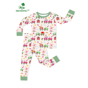 Pijamas de Bambú <span class=keywords><strong>para</strong></span> Bebé, Transpirables, Elásticos en 4 Direcciones, Manga Larga, Venta al Por Mayor, Directo de Fábrica, <span class=keywords><strong>Ropa</strong></span> <span class=keywords><strong>para</strong></span> Bebé - Product Image 1