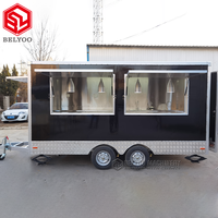 Belyoo — remorque de Bar Mobile, camion de restauration, support de chien, charrette de café, à vendre, Mobile, pour la rue