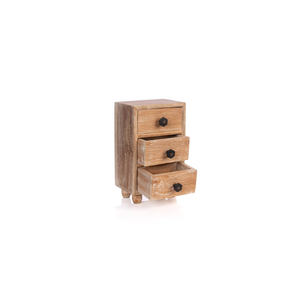 Minimalist Design Nano Tall 3 <b>Drawers</b> Spacious Wood and PP Storage for <b>Small</b> Items for Any Room Organization - Product Image 1