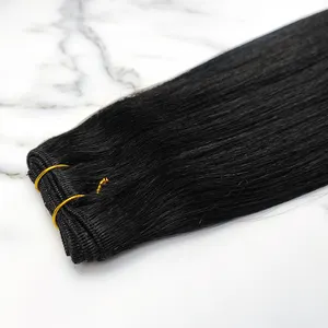Double Drawn Machine Weft Hair Extensions Best Quality Hair Weft Sewing Machine Human Hair