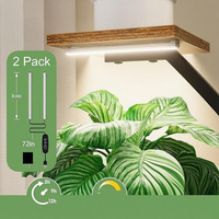 Support de plantes à 6 niveaux avec éclairage LED pour culture intérieure, en métal et bois, pour balcon et plantes vertes – Lot de 2 – Vente en gros usine