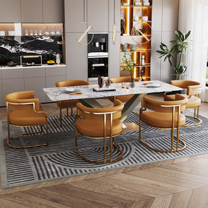 Silla de Comedor Moderna de Lujo Ligero Zxm, Silla para Hogar, Hotel, Mahjong, Recepción, Negociación, Sofá, Salón de Uñas, Taburete, Tocador, Maquillaje - Product Image 4