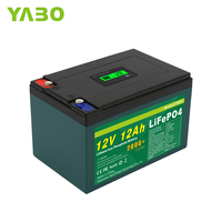 Batterie Lithium-Ion 12V à Décharge Profonde LiFePO4 12Ah pour Détecteur de Poissons, Caméra et Voiture à Bascule – Approvisionnement Direct Usine