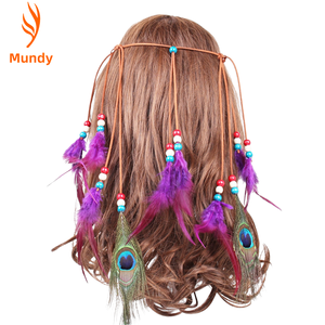 Diadema de Plumas Ecológica para Desfiles Culturales, Ferias Renacentistas, Retiros de Yoga, Fotografía de Boudoir, Recitales de Danza y Desfiles de Festivales - Product Image 6