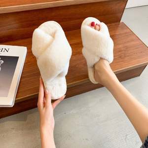 Pantuflas de Mujer Coloridas de Piel Sintética Transpirable para Invierno, Otoño y Primavera, Diseño Abierto en los Dedos, Siete Colores, Forro de Algodón - Product Image 5