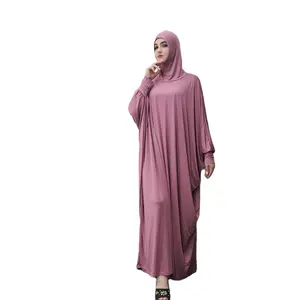 Moslim Vrouwen Plus Size Gebed Abaya Dubai India Moslim Khimar Islamitische Burqu Overhead Abaya Voor Vrouw