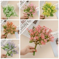 Vente en gros d'herbe de pampa séchée esthétique et de feuillage de remplissage, fleurs artificielles, fausses plantes pour bouquet de mariage bohème, décoration intérieure, bricolage