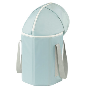 Portable Foot Bath <b>Bucket</b> <b>Folding</b> Insulated Travel Foot Basin For Adults With Carrying Handle Blue And Pink Color Options - Product Image 5
