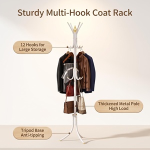 Custom Clothes Space Saving Metal Bedroom Tree Hat Garment Office <strong>Heavy</strong> <strong>Duty</strong> <strong>Coat</strong> Hanger <strong>Stand</strong> - Product Image 2