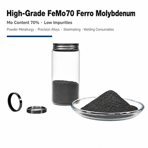 Polvo de Ferromolibdeno FeMo70 para Aleaciones de Precisión, Componentes PM, Tamaño de Malla Personalizado, Alta Pureza, Certificado ISO9001, Directo de Fábrica - Product Image 2
