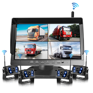 HD IR <b>Night</b> <b>Vision</b> Wireless Backup Rear View <b>Cameras</b> 9 Inch 10.1'' Cordless Split Screen Recorder for Heavy-Duty Truck Wireless- - Product Image 1