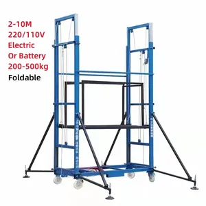 500kg 6m télescopique pliant électrique échafaudage portable sûr personnalisable mobile hydraulique plate-forme élévatrice à ciseaux ascenseur mobile