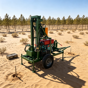 Petite plateforme de forage de puits d'eau à <span class=keywords><strong>vendre</strong></span>, profondeur 150 m, avec équipement et outils - Product Image 5