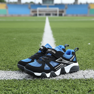 Zapatillas Deportivas Transpirables de Malla para Niños con Cierre de Velcro, Antideslizantes, Ligeras, para Correr, Gimnasio y Entrenamiento al Aire Libre - Product Image 1