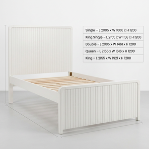 Heritage Classic Wooden <b>Bed</b> <b>Frame</b> - Solid Radiata <b>Pine</b> & Durable MDF (Multiple Sizes) - Product Image 2