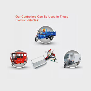 Contrôleur intelligent de tricycle électrique à 3 roues en aluminium 24V 48V 60V 72V onde sinusoïdale pour pièces de scooter et de moto - Product Image 6