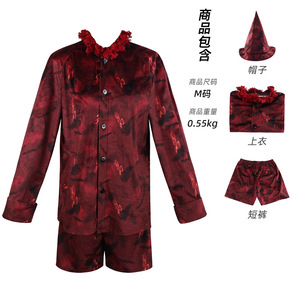 Costume de cosplay Pinocchio pour enfants, ensemble chapeau rouge et short, tenue de personnage de film d'Halloween - Product Image 4