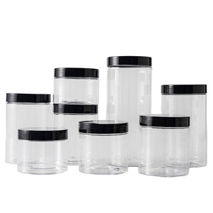 100ml Plastic skin care jar 500ml cosmetic body butter jars food containers cand jar