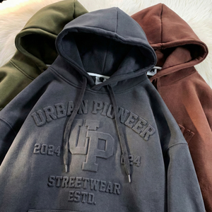 Sudadera con Capucha Personalizada TKAN536 de Alta Calidad con Estampado 3D en Relieve, Sudadera con Capucha Extra Grande de Felpa Gruesa de 500 Gsm con Cierre de Cremallera - Product Image 4